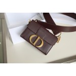 Montaigne Wine Red 𝙢𝙞𝙣𝙞 Box Bag